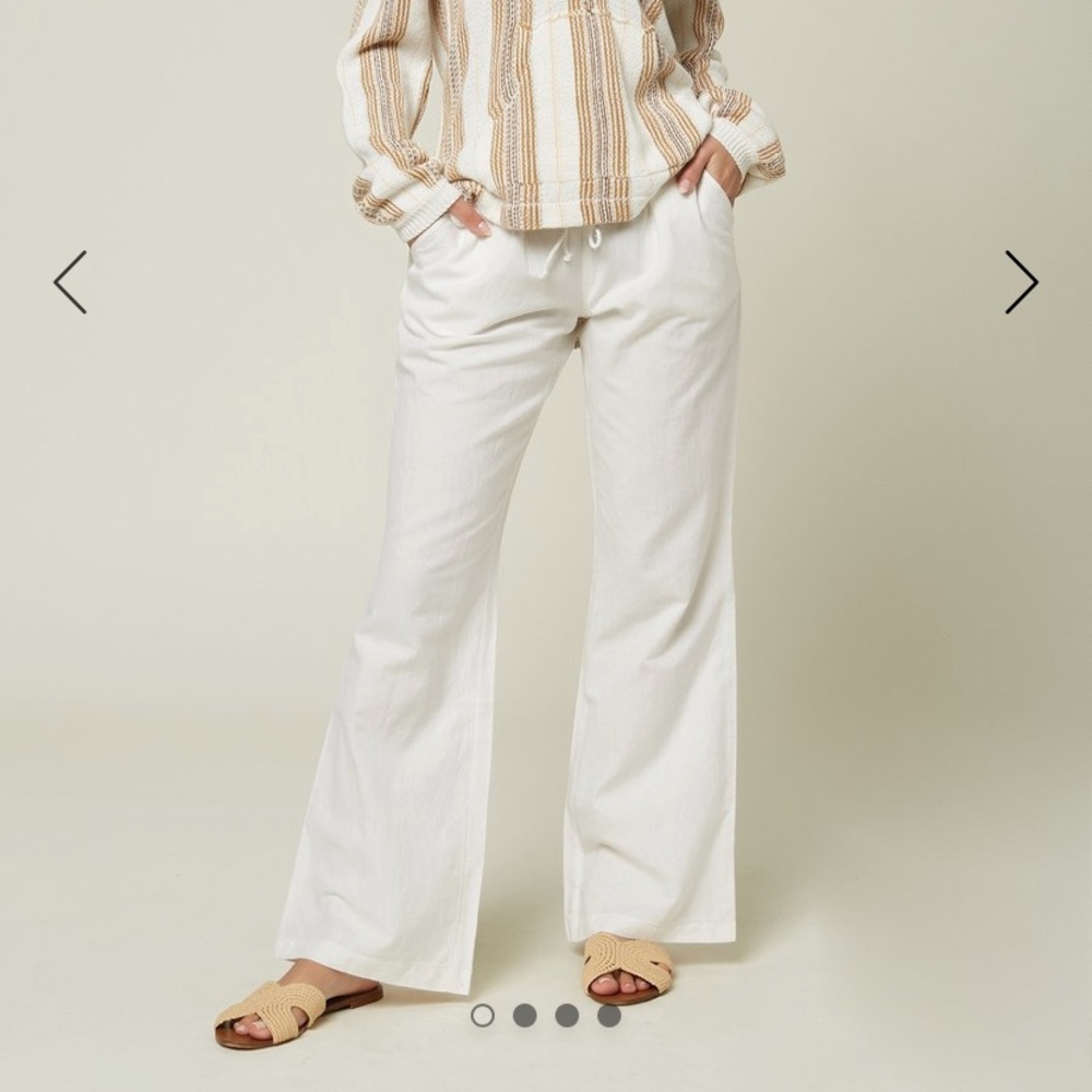 O’neill White Linen Pants